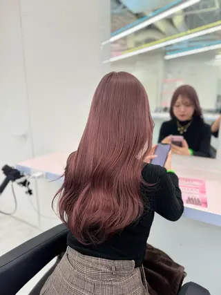 ロング カラー ヘアアレンジ 💘Risa💘/ミ ルクティ/ハイトーンのヘアスタイル