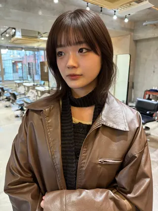 ショート レイヤーカット\ウル フ　chinatsuのヘアスタイル