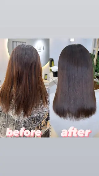 セミロング 縮毛矯正・髪質改善 特化 出納 直起のヘアスタイル