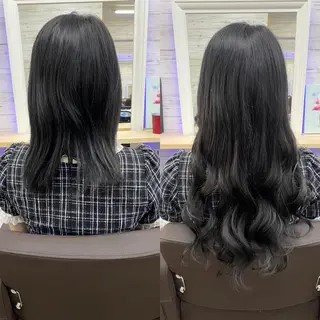 ロング カラー ヘアアレンジ LAVENDIA 初音のヘアスタイル