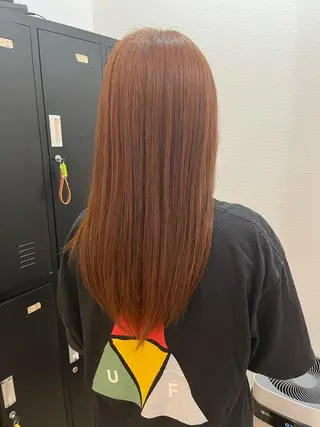 ロング カラー ヘアカラー&縮毛矯正 STAR☆RIVERのヘアスタイル