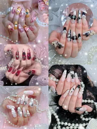 ネイル パーツ全部¥110 サロンミミのネイルデザイン