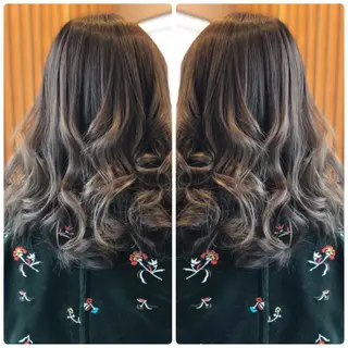 セミロング カラー 小山内 龍一郎 店長のヘアスタイル