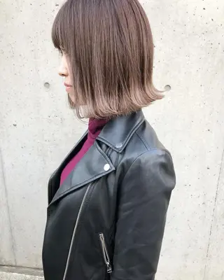 ショート カラー パーマ ヘアアレンジ メンズ キッズ マツエク・マツパ 韓国風×透明感カラー 髪質改善オタベシンヤのヘアスタイル