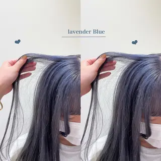 セミロング カラー シールエクステ横浜 🐏☁️miminaのヘアスタイル