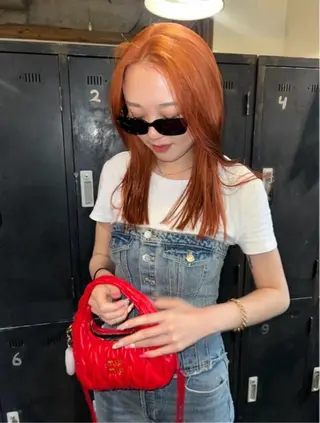 ロング カラー のどか 노도카のヘアスタイル
