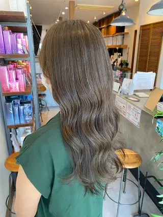 セミロング カラー 希優🌺ソムリエ /ブリーチ/カットのヘアスタイル