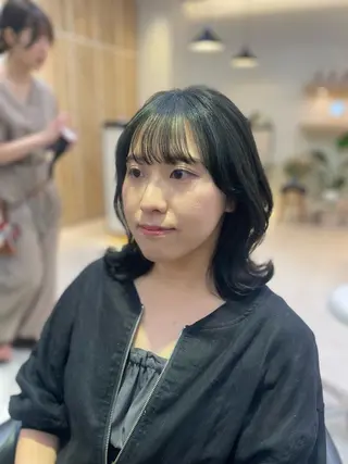 ミディアム パーマ apish パーマ/夏琳🌻のヘアスタイル