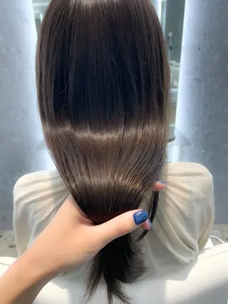 セミロング カラー 山下 千明のヘアスタイル