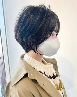 ショート カラー ⭐️小顔ショート⭐️ 大鷲拓海のヘアスタイル