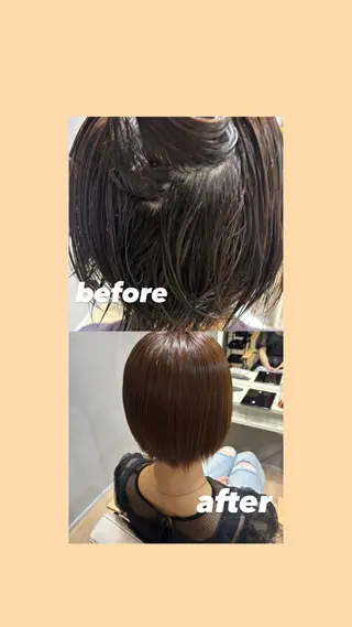 ショート Maki /透明感カラーのヘアスタイル