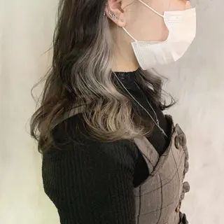 ロング カラー なかの たくみのヘアスタイル