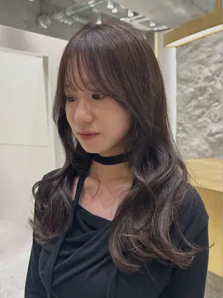 セミロング カラー 銀座/ヘアセット/ 島村美帆のヘアスタイル