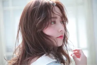 ミディアム カラー パーマ ヘアアレンジ メンズ キッズ ネイル マツエク・マツパ EnBlesS西宮 マンツーマン神道有基のヘアスタイル