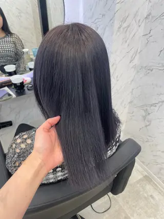 セミロング カラー 韓国ヘア🎀 /♡𝓝𝓸𝓪♡のヘアスタイル