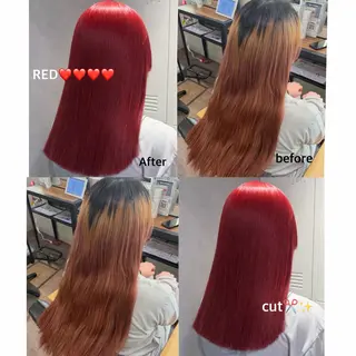 ロング カラー 透明感カラー🫧🎀 まりなのヘアスタイル
