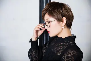 ショート 所渉/韓国レイヤー /ウルフカットのヘアスタイル