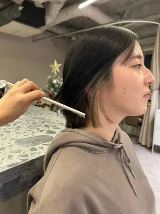 ミディアム みうら ありさのヘアスタイル