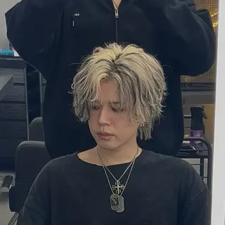 ショート カラー ヘアアレンジ メンズ 【札幌メンズ特化】 🔥RIKU🔥のヘアスタイル