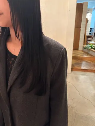ロング カラー 春モテカラー/うる艶 ストレート/羽菜のヘアスタイル
