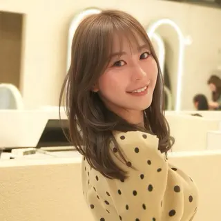 セミロング 韓国ヘア/レイヤー/ 透明感カラー/SHUのヘアスタイル