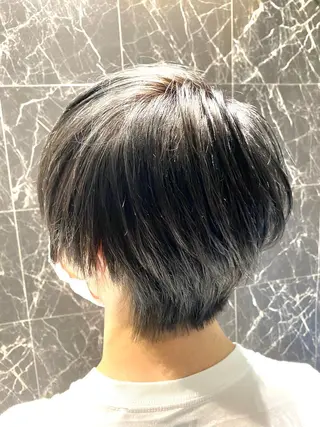 ショート カラー メンズ 【𝐀𝐬𝐡大森】 石崎竜祐のヘアスタイル