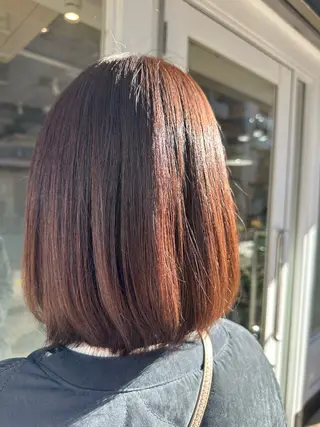 ミディアム カラー Annie 吉田 裕美のヘアスタイル