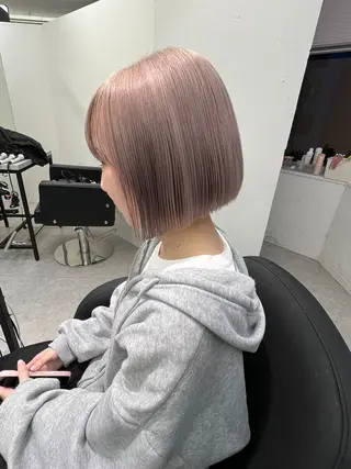 ショート カラー 💍モテる艶髪 透明感カラー💖のヘアスタイル