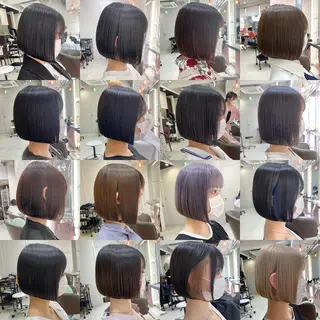 ショート ボブ×艶髪｜ 艶カラー🩶石橋怜大のヘアスタイル