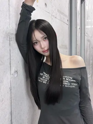 カラー 韓国ヘア💖Wカラー 💖透明感カラー💖のヘアスタイル