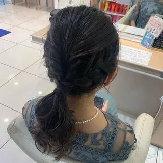 ロング ヘアアレンジ 宮永 璃沙のヘアスタイル