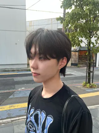 メンズ 韓国レイヤー ☁️🫧森ハリス誠一のヘアスタイル