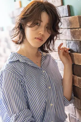 ミディアム ✨質感調整✨ ヤマシタマリエのヘアスタイル