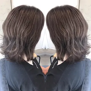 ミディアム カラー ✨縮毛矯正/髪質改善 錦糸町/松坂拓馬のヘアスタイル