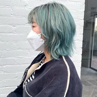 ミディアム カラー ブリーチなしベージュ カラー✨Takeのヘアスタイル