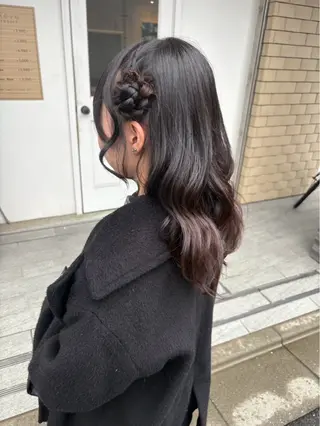 セミロング ヘアアレンジ 美髪× ヘアセット✨Araiのヘアスタイル