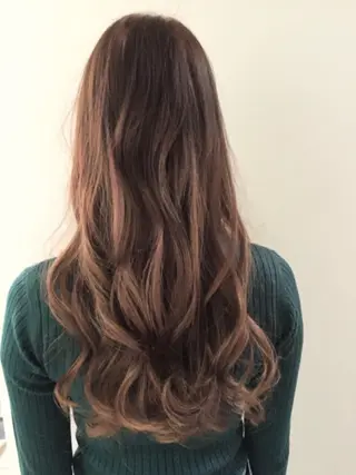 ロング カラー パーマ 松川 智行のヘアスタイル