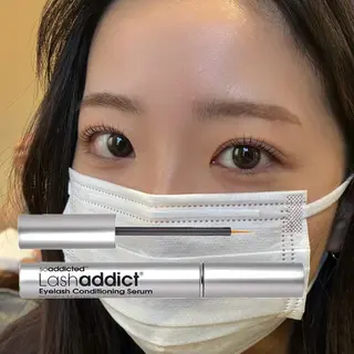 マツエク・マツパ アイブロウ&マツパ カラーモデルまなみのヘアスタイル