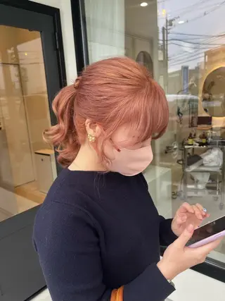 ロング 加藤 明香里のヘアスタイル