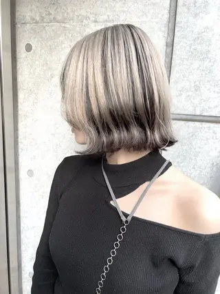 ショート カラー 癖毛救済✂️ボブ /髪質改善ストレートのヘアスタイル