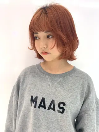 ミディアム カラー レイヤー/ブリーチ HIKARU ♡のヘアスタイル