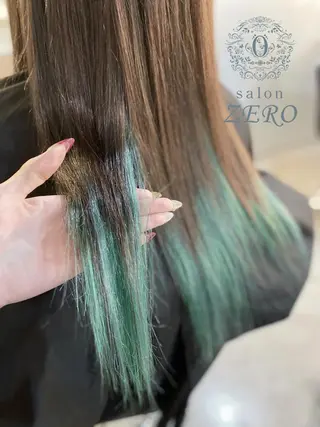 ロング カラー ヘアアレンジ Hair Make Salon ZEROのヘアスタイル