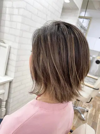 ミディアム カラー Reb_keiji 👑小倉圭司のヘアスタイル