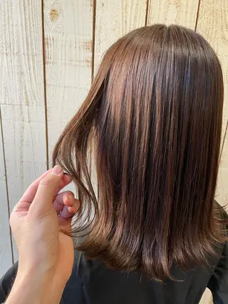 ミディアム カラー 福田 ジュンキのヘアスタイル
