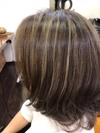ミディアム カラー 桧山 真のヘアスタイル