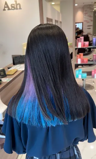 ロング カラー 【複雑履歴ブリーチ】 中村　玲仁のヘアスタイル