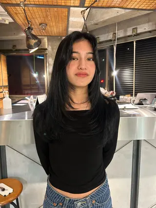 ロング カラー 海外レイヤー /NAGISAのヘアスタイル