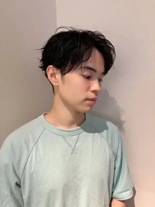 ショート メンズ 直毛救済パーマ/神奈 川/生田/木村のヘアスタイル