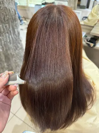 ロング 透明感カラー& メンズアイブロウ専門のヘアスタイル