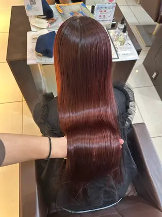 ロング カラー 海外風センターパート 健人のヘアスタイル